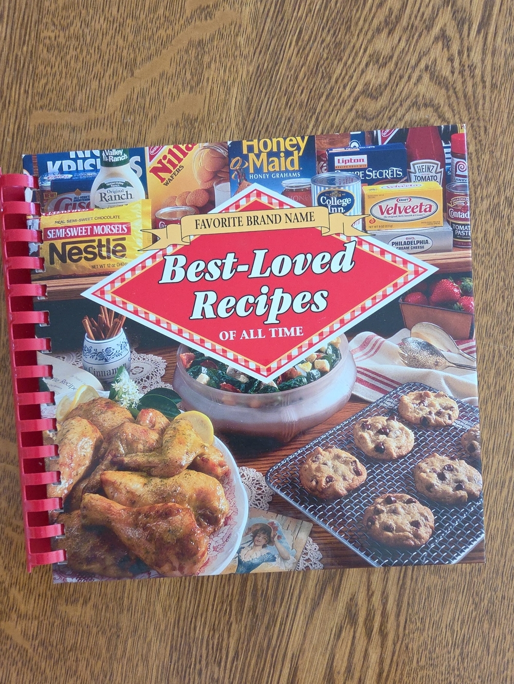 Favorite Brand Names Best-Loved Recipes Cookbook with Red Spiral
